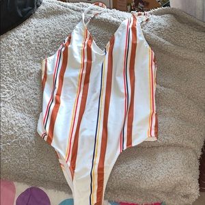 One piece bathing suit